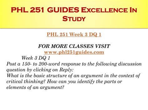 PPT PHL 251 GUIDES Excellence In Study Phl251guides PowerPoint