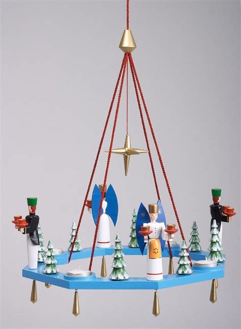 Rudolphs Schatzkiste Lichterkranz Adventskranz Blau Mit Engel Und