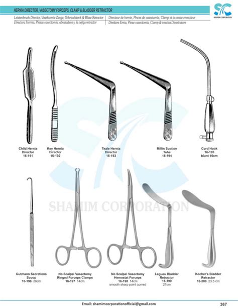 Urology Instruments Welcome To Shamim Corporation