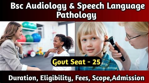 Bsc Audiology Speech Language Pathology Course After Th