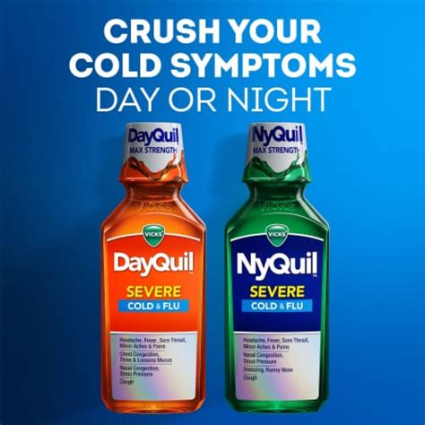 Vicks Dayquil Severe Cold And Flu Liquid Medicine Fl Oz Frys