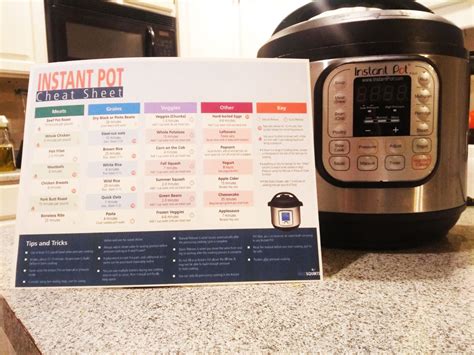 Free All In One Instant Pot Cheat Sheet My Silly Squirts