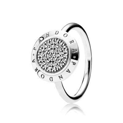 Серебряное кольцо PANDORA с кубическим цирконием. | Кольца пандора ...