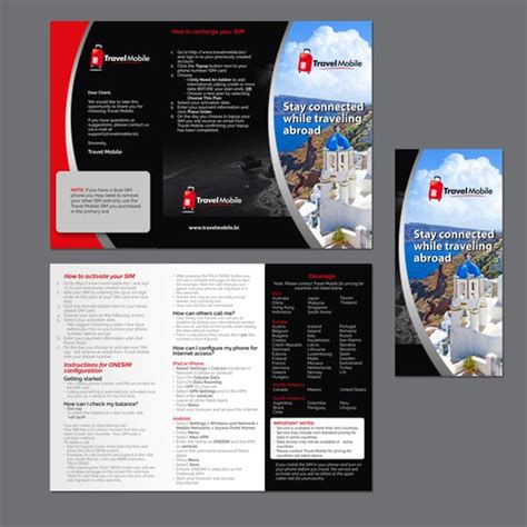 International SIM Card Product Jacket | Brochure contest