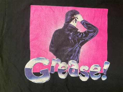 Vintage 90s Grease John Travolta T-shirt Danny Zuko Movie Promo Double ...