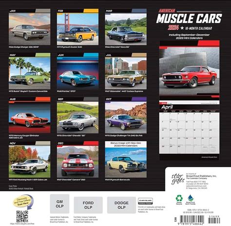 Oldsmobile 442 Wall Calendar 2024 Effie Halette