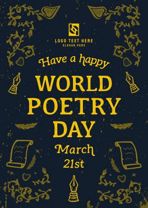 World Poetry Day Poster | BrandCrowd Poster Maker