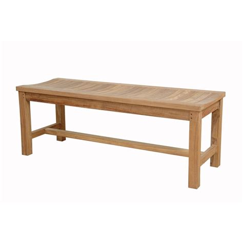 Madison 48 Backless Teak Bench