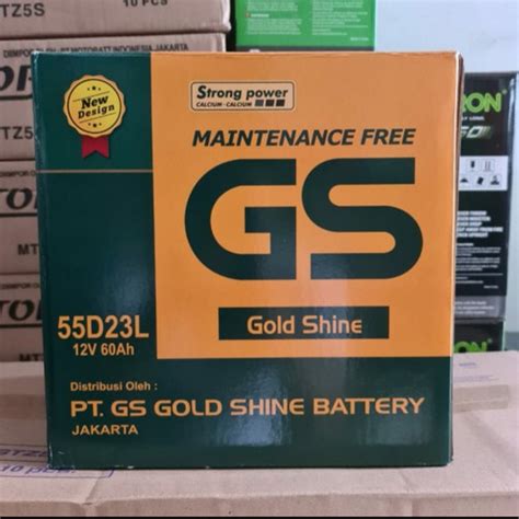 Jual AKI BATERAI GS GOLDSHINE MF 55D23L 60AH MOBIL XTRAIL CAMRY MIRAGE