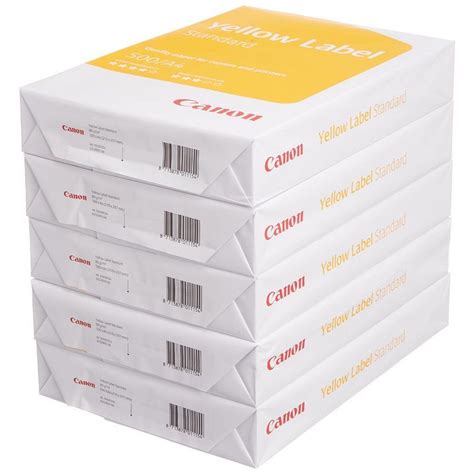 Canon A4 Yellow Label Standard Paper 80gsm White 97003515