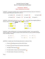 Homework Week 8 Questions Docx Leeward Community College Bioc 141