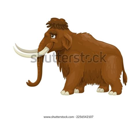 Cartoon Mammoth Animal Character Ice Age Stock Vector (Royalty Free ...