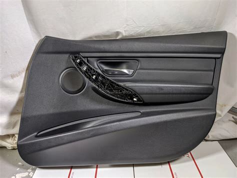 12 19 Bmw F30 Front Right Passenger Side Door Panel Trim Black Leather F1 Parts For Sale