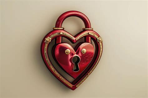 Premium Photo Heart Shaped Padlock Valentines Day Love Concept