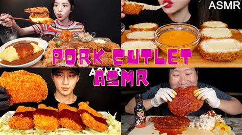 Satisfying Asmr Crispy Tonkatsu Pork Cutlet Mukbang Compilation