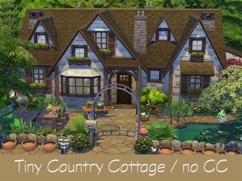 Flubs79 S Sims 4 Tiny Country Cottage No CC Sims House Design