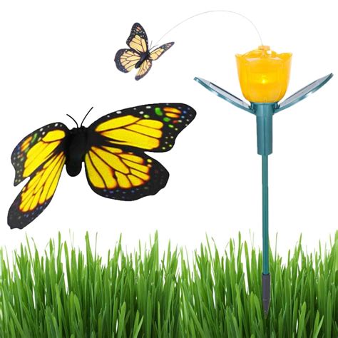 Lampa Lampka Solarna Led Ogrodowa Tulipan Motyl Sg A T Motyl Decortrend