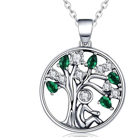 Collier Arbre De Vie Argent Au Bonheur Des Coccinelles