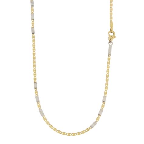 Collana Uomo Oro Giallo Bianco Gl Gioiellerialucchese It