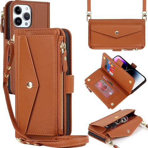 Zouzt For Iphone Pro Max Wallet Case Women With Credit Card Holder