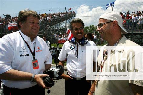 L To R Norbert Haug GER Mercedes Sporting Director Dr Mario