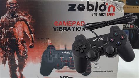 Zebion Gamepad With Vibration 1 Year Warranty Youtube