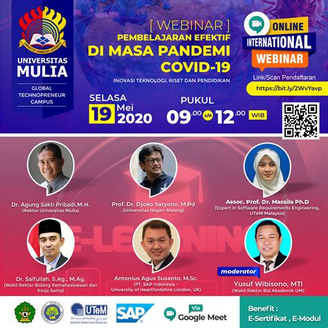 Ikuti Webinar International Pembelajaran Efektif Di Masa Pandemi Covid