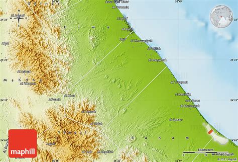 Physical Map of Sohar