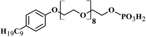 Chemical Structure Of Polyoxyethylene 9 Nonylphenol Monophosphate