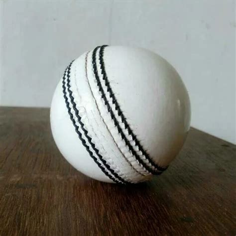 Custom Cricket Leather Ball White at ₹ 250 | Cricket Ball in Meerut | ID: 16855185655