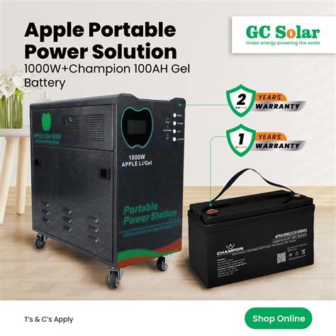 Mars Portable Power Solution W Ah Gel Gc Solar Online Shop