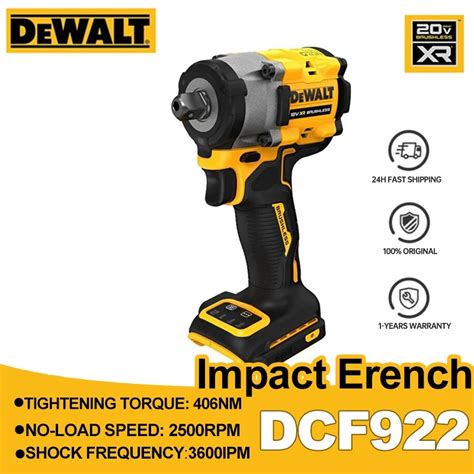 Dewalt Llave De Impacto Inal Mbrica Sin Escobillas DCF922 Bater A De