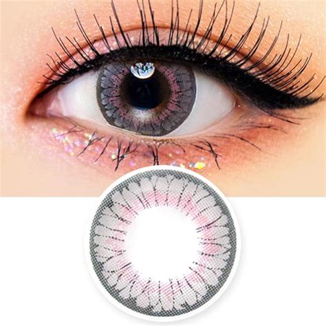 Colored Contacts For Hyperopia Lucy Velvet Grey Farsightedness