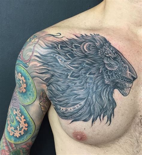 Finished tribal lion dragon tattoo | Tattoos, Dragon tattoo, Tribal lion