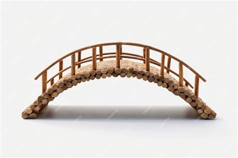 Premium AI Image | A small bridge with a wooden frame and a wooden bridge.