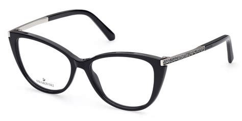 Swarovski™ Sk5414 001 53 Shiny Black Eyeglasses