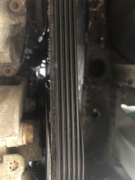 Whilst Changing My Oil Today Found That My Auxiliaryserpentine Belt