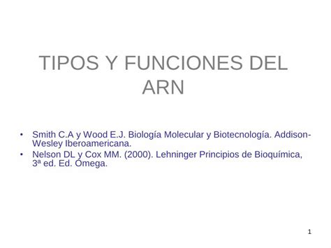 Pdf Funciones Del Arn Universidad Aut Noma Sgpwe Izt Uam Mx