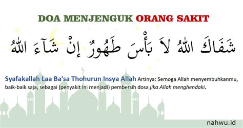 9 Doa Menjenguk Orang Sakit dalam Islam