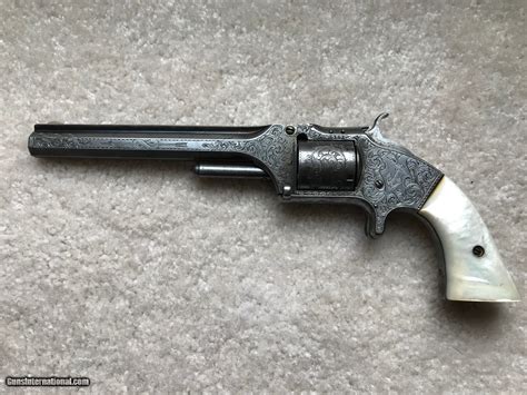 Smith & Wesson Model 2 Old Army 32 6" Barrel Silverplated Nimschke ...