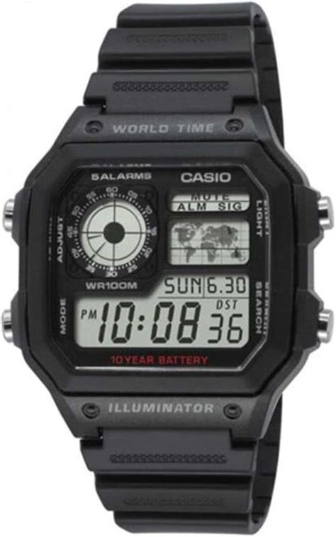 Casio Erkek Ae Wh Avdf Standart Kol Saati Siyah Standart