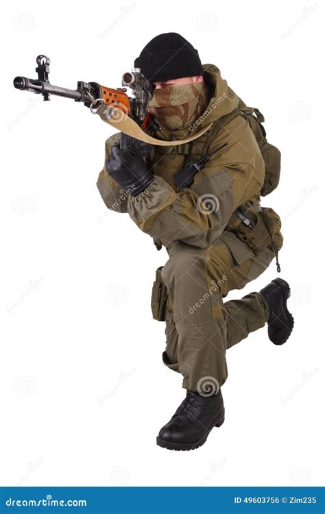 Mercenary Sniper With Sniper Rifle Royalty-Free Stock Photo | CartoonDealer.com #58029381