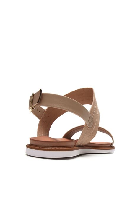 Rasteirinha Rasteira Moleca Tiras Nude Compre Agora Dafiti Brasil