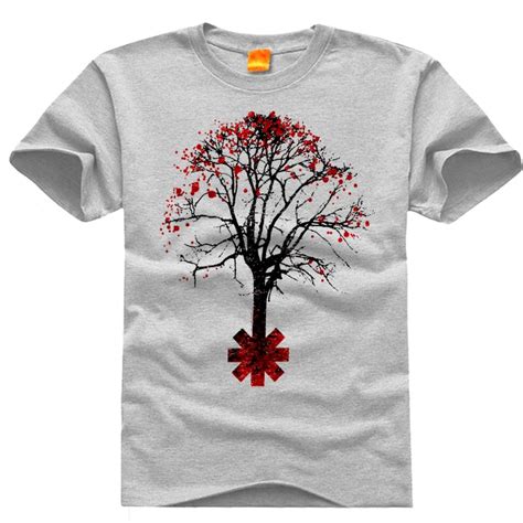 Aliexpress Buy Red Hot Chili Peppers O Neck Casual T Shirts Short Sleeve For Men T Shirt