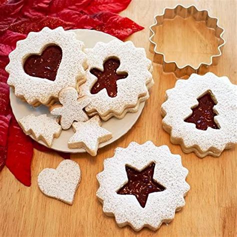 Amazon Christmas Linzer Cookie Cutters 5 Pc Set Made In USA By