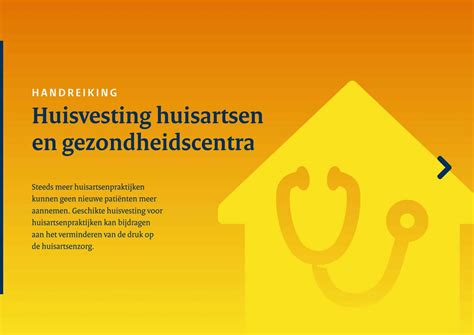 Handreiking Huisvesting Huisartsen En Gezondheidscentra Gelanceerd LHV