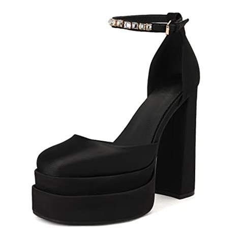 Best Ankle Strap Chunky Platform Heels