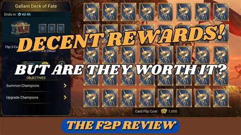 Gallant Deck Of Fate The F2p Review Raid Shadow Legends Youtube