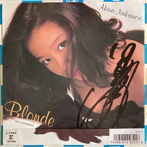 Yahoo オークション 中森明菜 EP レコード BLONDE サイン入り B面 AM