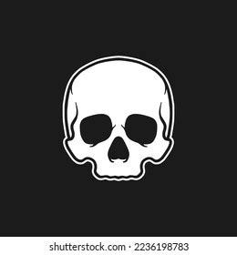 Simple Skull Logo Template Vector Illustration Stock Vector (Royalty ...